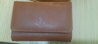 Pure leather lady wallet