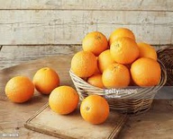 Small Basket of Fresh Oranges