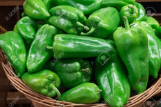 Basket of Green Pepper