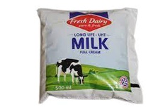 Fresh diary full cream half litre